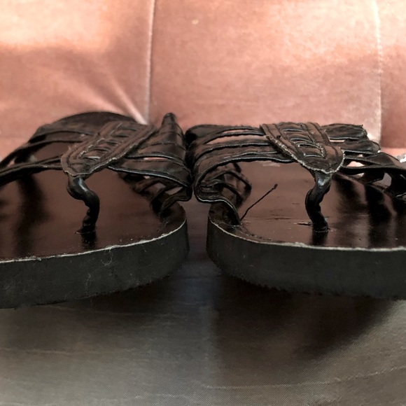 ESNY vintage Women's flat Thong gladiator slide Sandals size6 * rare find* EUC - Picture 9 of 11